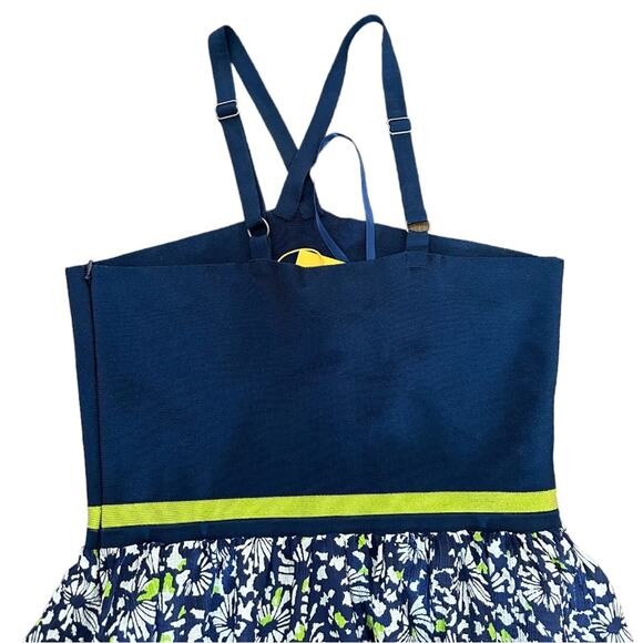 NWT Tanya Taylor Fifi Women's Maxi Dress in Confetti Navy Blue Size Medium - Picture 3 of 16